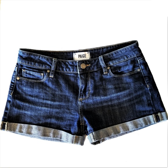 PAIGE Pants - Paige Jimmy Jimmy Shorts Raw Hem Cuff Womens 26